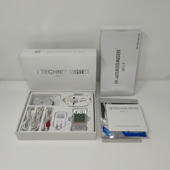 IQ Technologies Pro V Massager Muscle Pain Stress Relief + Belt - Open Box New
